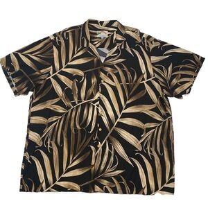 Paradise Found New With Tags Palm Fronds Hawaiian Camp Shirt sz 3x